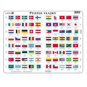 Puzzle - Vlajky 80 dílků