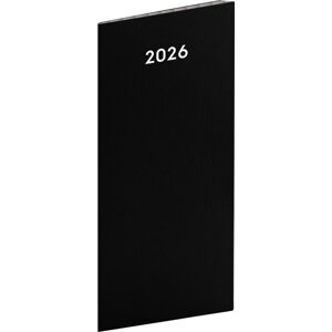 Kapesní diář Černý 2026, plánovací měsíční